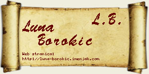 Luna Borokić vizit kartica